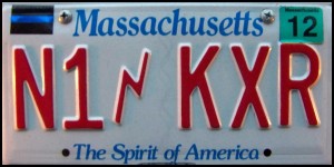 License plate for N1KXR