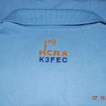 Optional back for the Light Blue Polo with HCRA Logo